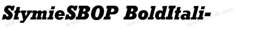 StymieSBOP BoldItali字体转换 StymieSBOP BoldItali字体转换